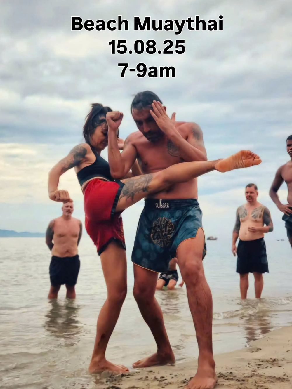 Beach Muaythai session in Hoi An